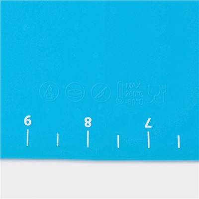 Коврик для выпечки и раскатки теста с разметкой Доляна «Эрме», силикон, 50×40 см, МИКС