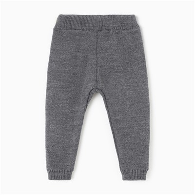 Брюки вязаные детские MINAKU: Knitwear collection, рост 74-80 см, серые