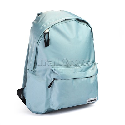 Рюкзак "Color Balance" подростковый 40x29x17 см (14 л) 250 г, нейлон, подклад, 1 отделение на молнии, 1 передний карман, аппликация из каучука, бирюзовый