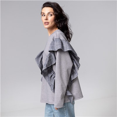 Лонгслив в стиле пэчворк, Гардеробная магия