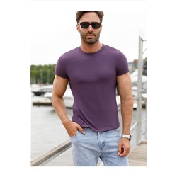 Футболка slim fit из премиального хлопка с эластаном VILATTE, 1026802