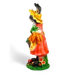 Садовая фигура из полистоуна «Зайчиха с корзинкой», 50×19×22 см