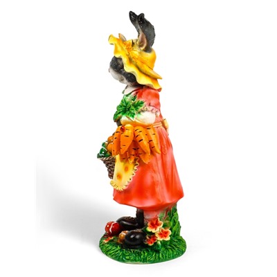 Садовая фигура из полистоуна «Зайчиха с корзинкой», 50×19×22 см