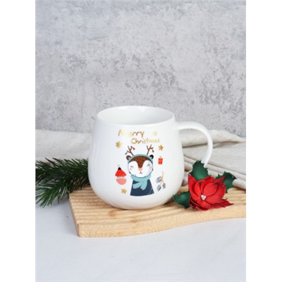 Кружка новогодняя 450 мл / H-1777 /уп 72/