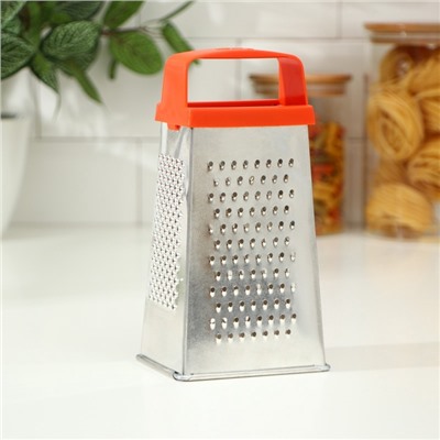 Тёрка КВАРЦ «Универсал», 4 грани, 11×8.5×22 см, металл, МИКС