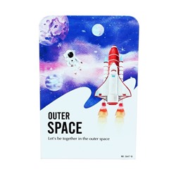 Держатель (ограничитель) подставка для книг, 2 штуки «Космос.Ракета»