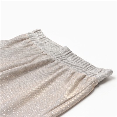 Брюки нарядные для девочки KAFTAN размер 32 (110-116 см), бежевый