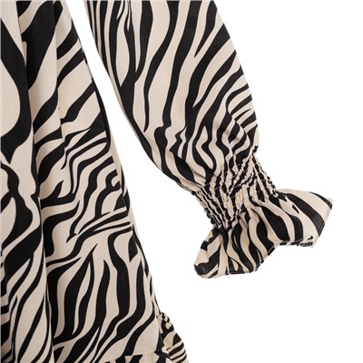 Платье мини женское c крылышками MIST, размер 48, бежевое