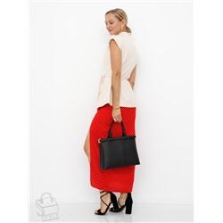 Сумка женская кожаная 3167PE black Polina&Eiterou