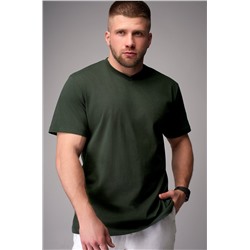 Мужская футболка больших размеров c V-вырезом Happyfox