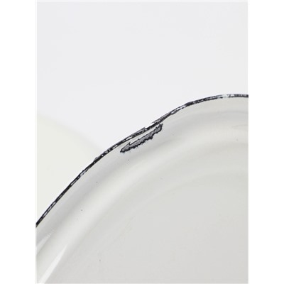 УЦЕНКА Кастрюля эмалированная, 3 л, цилиндрическая, белая