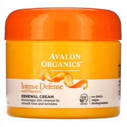 Avalon Organics, Intense Defense, восстанавливающий крем с витамином С, 57 г (2 унции)