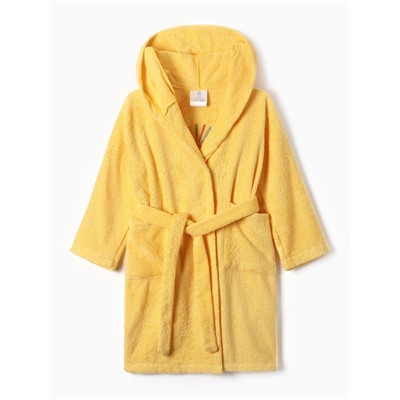 Халат махровый детский Этель «Я солнышко», размер 30 (98-104 см), жёлтый