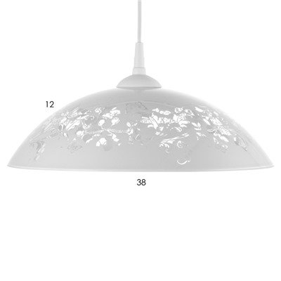 Светильник потолочный BayerLux «Цветочный сад», 60 Вт, E27, 38 см, белый