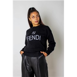 Теплый джемпер F женский арт.1835 (Черный)