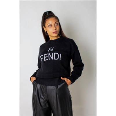 Теплый джемпер F женский арт.1835 (Черный)