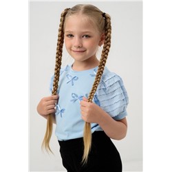 Блузка ЛЕЯ короткий рукав (Голубой)