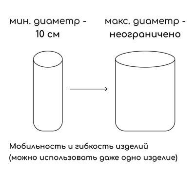 Защита стволов деревьев, 36×22 см, набор 4 шт., пластик
