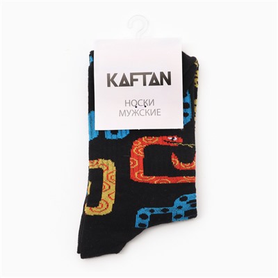 Носки мужские KAFTAN "Змей" размер 41-44 (27-29 см), цвет черный