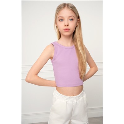 Майка-топ в рубчик для девочки Happyfox