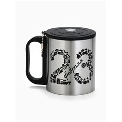 Термокружка «23 февраля», 180 мл, с компасом