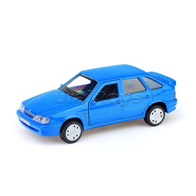 Машина металл LADA -2114 "Samara" 12 см, (двери, багаж, синий) инерц., в коробке