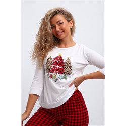 Пижама с брюками П162 Нарядные Ёлочки НАТАЛИ, 1214072