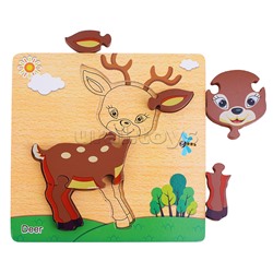 Пазл-вкладыш "Олененок"