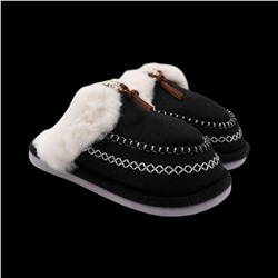 Тапочки меховые 10334 черные