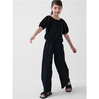 Комплект трикотажный для девочек: джемпер (футболка), брюки