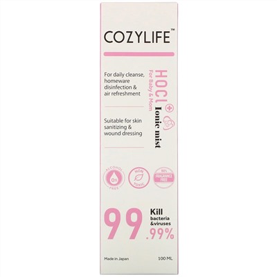 Cozylife, HOCL Ionic Mist, For Baby & Mom, 100 ml