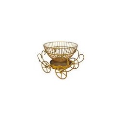 Фруктовница 30*20см (чаша 23*11см) металл, золото Карета XA-698-5 698-12