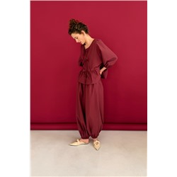 Блузка  NATURE093/05/Винный