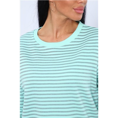 Свитшот 375709 в полоску повседневный трикотажный НАТАЛИ, 1065364