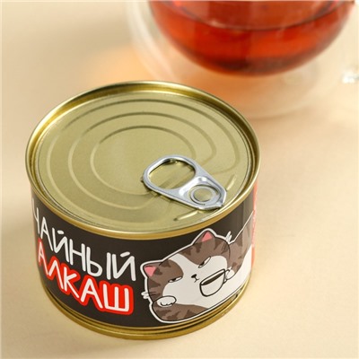Чай чёрный в консервной банке «Чайный алкаш» с чабрецом, 20 г
