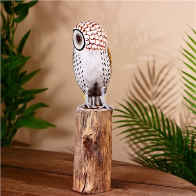 Сувенир «Филин», 13×8×27 см, дерево албезия