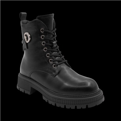 Ботинки на меху А10 черные