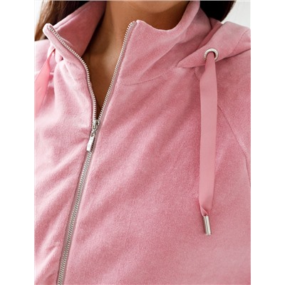 Худи из бархатистого велюра