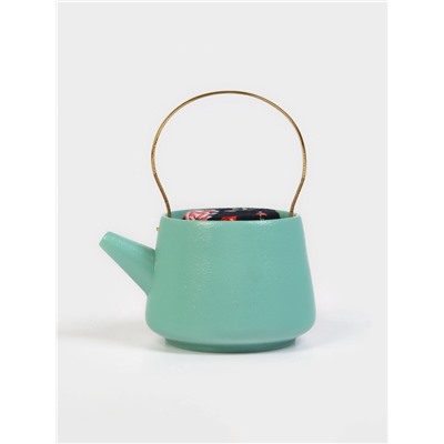 Набор для чайной церемонии «Хасима», 9 предметов, на 4 персоны, чашка 40 мл, чайник 200 мл, керамика, бирюзовый