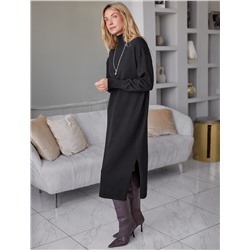 Платье тонкой вязки из хлопка с нейлоном