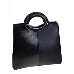 Женская сумка из искусственной кожи, цвет серо - черный