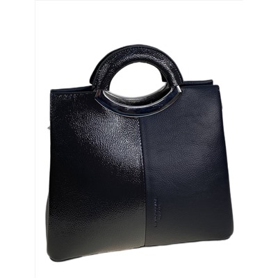 Женская сумка из искусственной кожи, цвет серо - черный