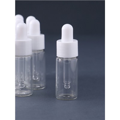 Флакон с пипеткой стекло, пластик, набор 12 шт., 7.5×2.2×2.2 см