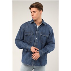 Мужская джинсовая рубашка Happyfox