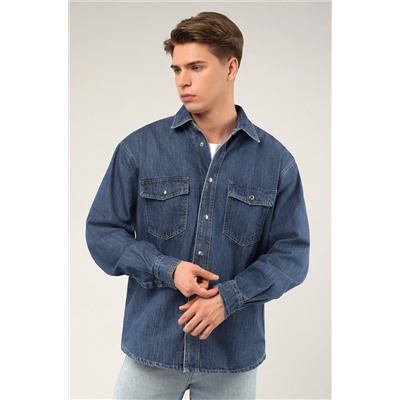 Мужская джинсовая рубашка Happyfox
