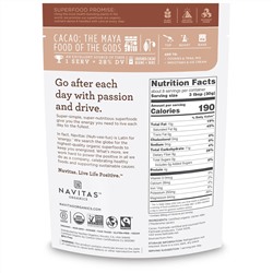 Navitas Organics, Дробленые органические какао-бобы, 227 г (8 унций)