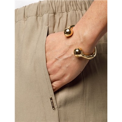 Свободные брюки из плотного лиоцелла на резинке