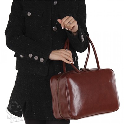Сумка женская кожаная 5007NN brown  Natale Navetta