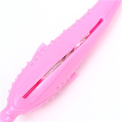 Игрушка для кошек с кошачьей мятой «Дельфин», 17 см, розовая