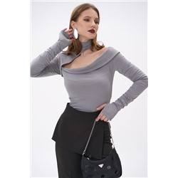 Лонгслив Крис (тёмно-серый)